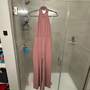 Blush Halter Jumpsuit